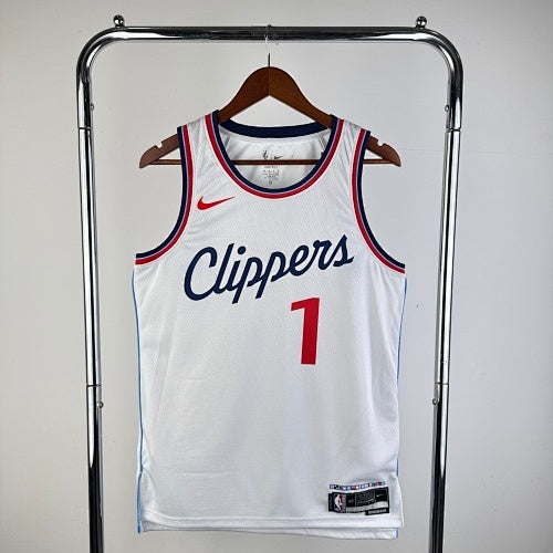 Season 25 Clippers Home White No. 1 Harden