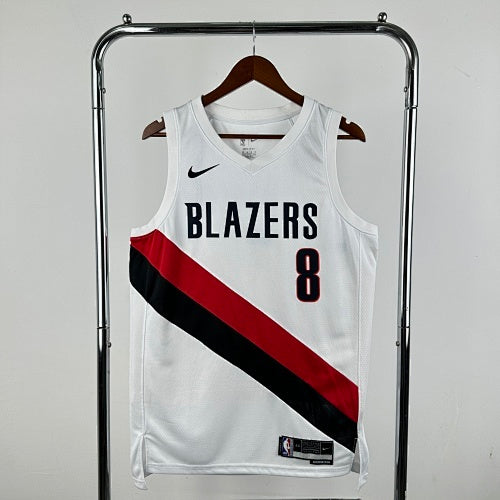 Season 26 Trail Blazers Home White No. 8 Avdija