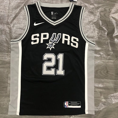 Spurs Black No. 21 Duncan