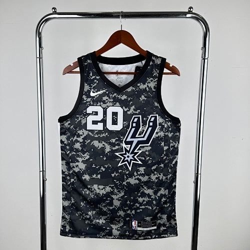 Spurs camo No. 20 Ginobili