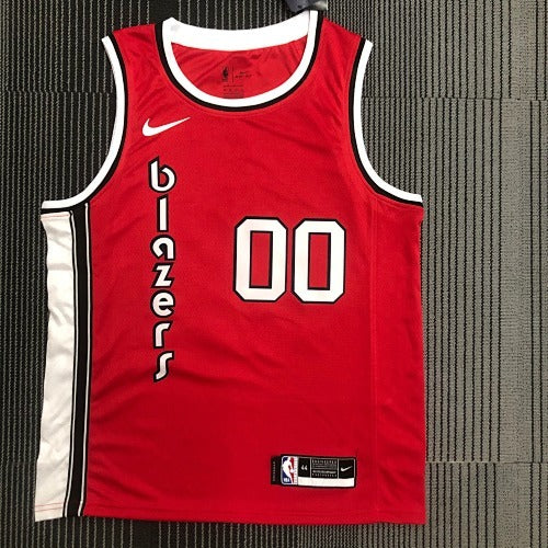Trail Blazers Retro Red No. 00 Anthony