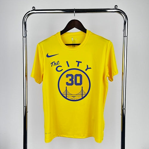 Warriors Tram Yellow Curry No. 30 Quick-drying Short Sleeves