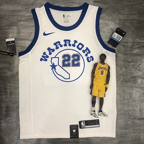 Warriors White Socks No. 22 Wiggins