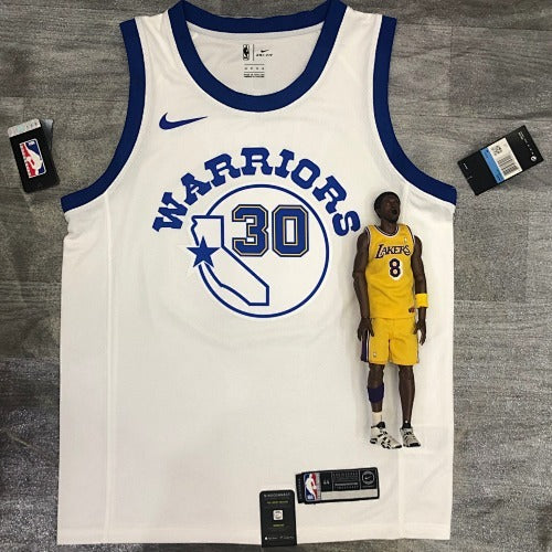 Warriors White Socks No. 30 Curry