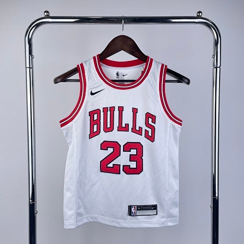 Youth children's clothing: Bulls White No. 23 Jordan