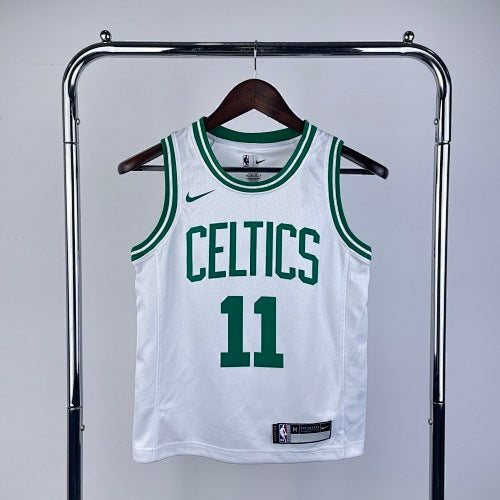 Youth children's clothing: Celtics White No. 11 Irving