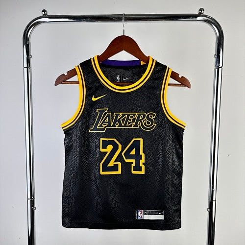 Youth children's clothing: Lakers snake print No. 24 Kobe Bryant