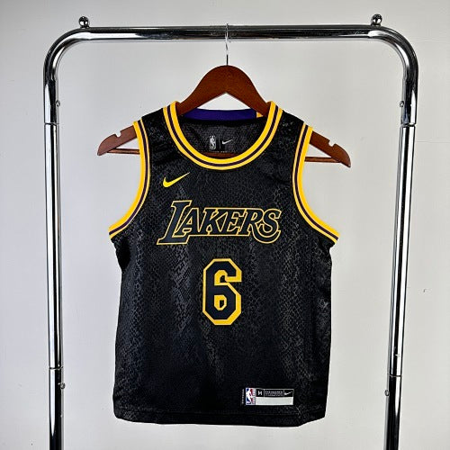 Youth children's clothing: Lakers snake print No. 6 James