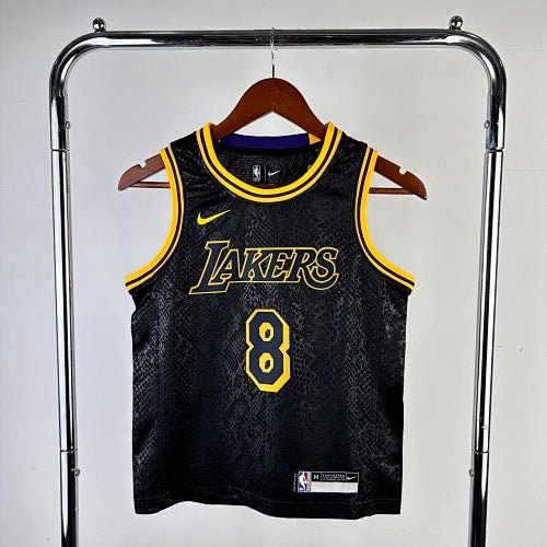 Youth children's clothing: Lakers snake print No. 8 Kobe Bryant