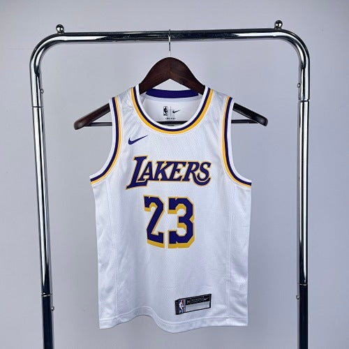 Youth children's clothing: Lakers White No. 23 James