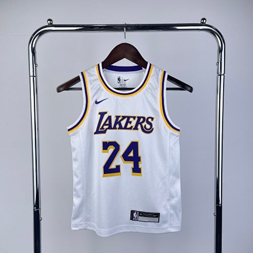 Youth children's clothing: Lakers White No. 24 Kobe Bryant