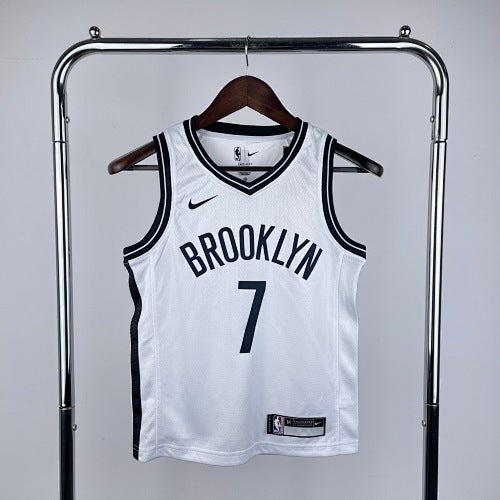 Youth children's clothing: Nets White No. 7 Durant