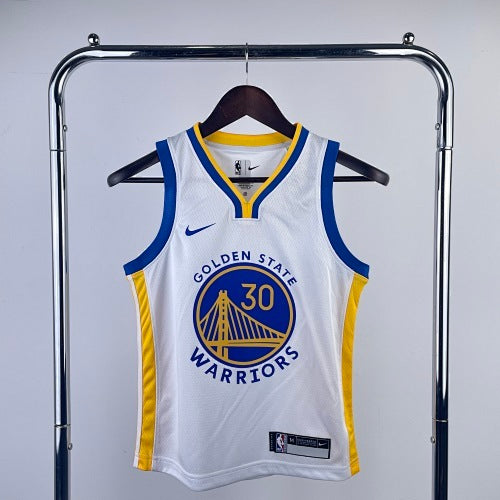 Youth children's clothing: Warriors White No. 30 Curry